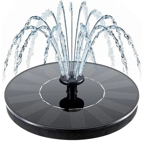 Solar Bird Bath Fountain Pump With 4 Nozzle, Free Standing Floating Solar Powered
