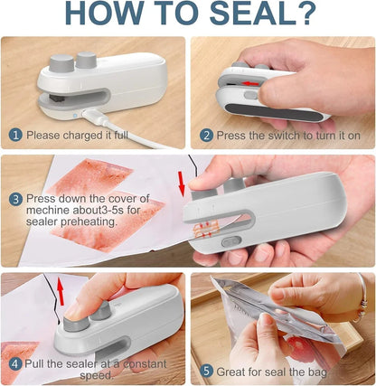 Zeno FreshLock – Mini Portable Bag Sealer